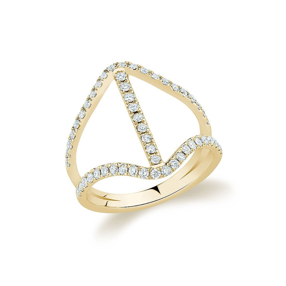 "V" Bar Ring