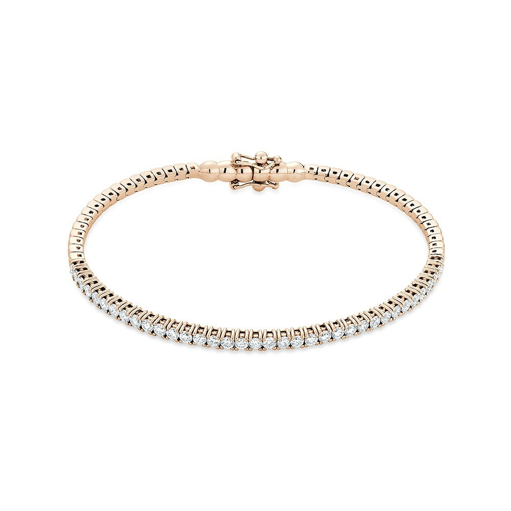 18K White Gold Flexible Bangle