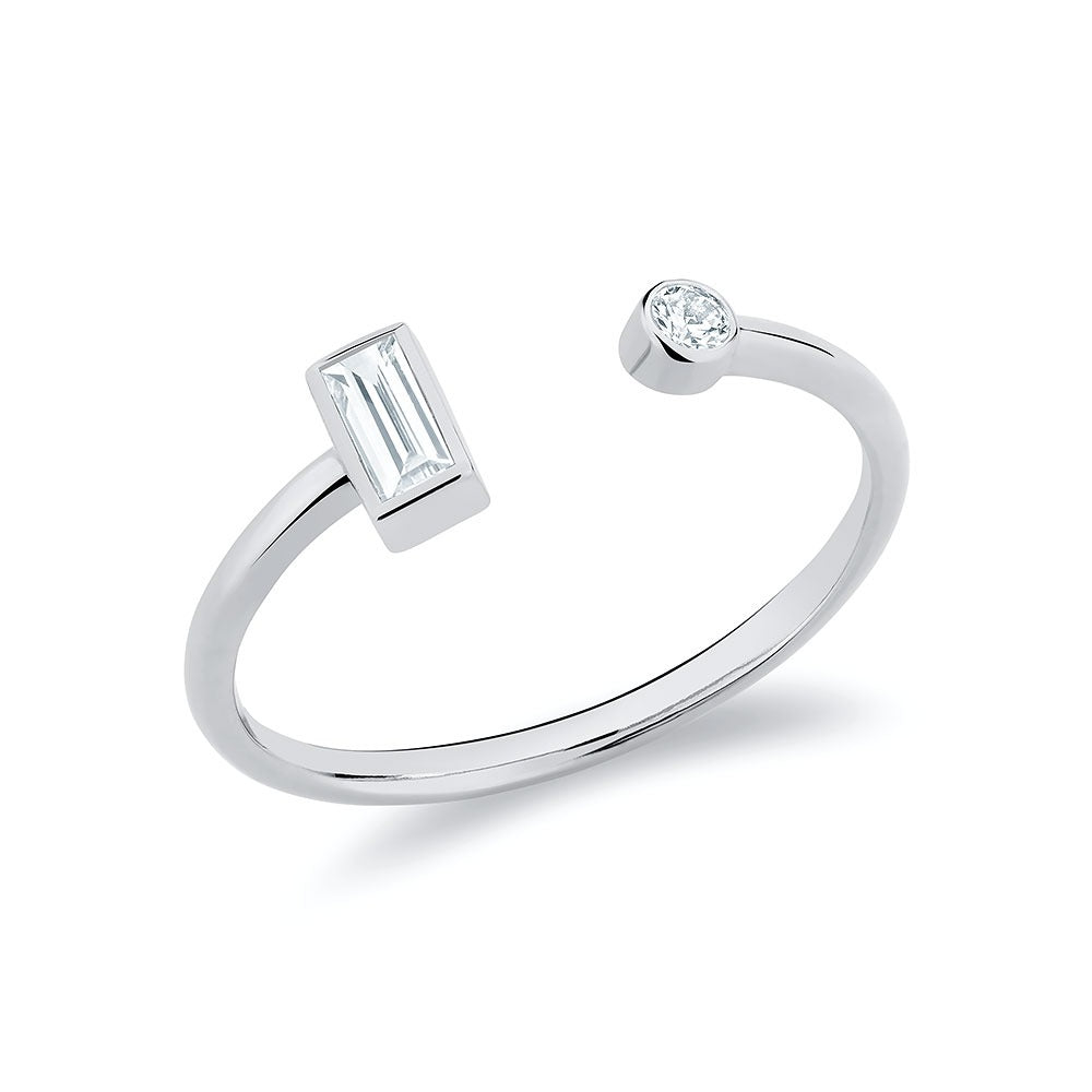Toi-et-Moi Stacking Ring