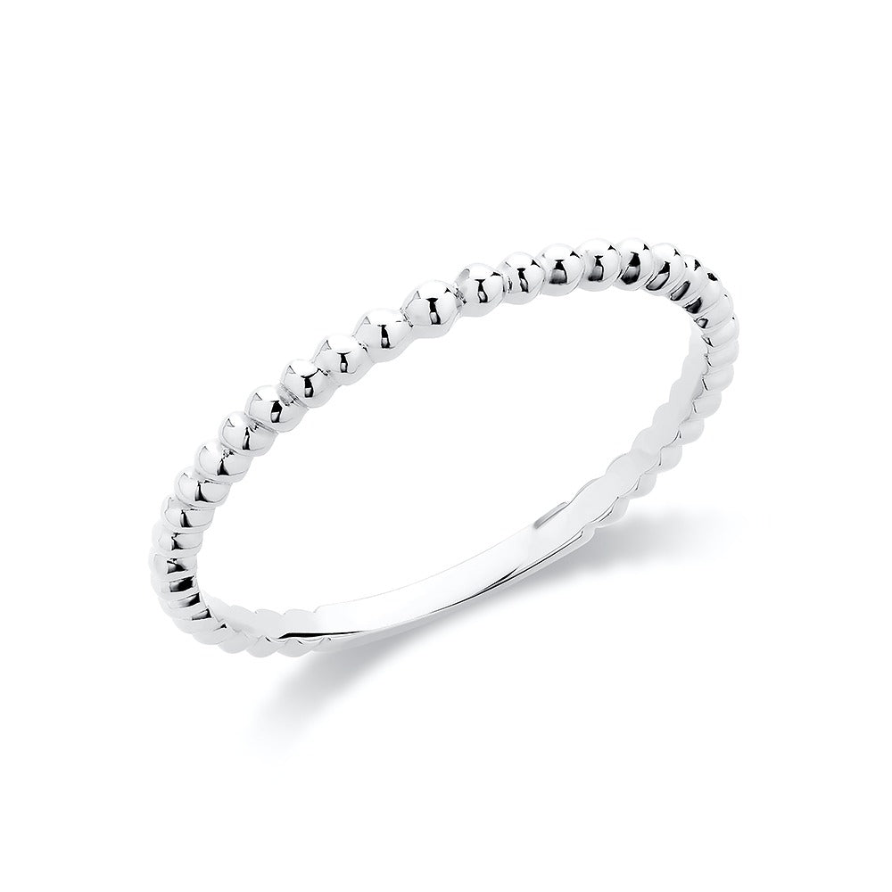 Bague empilable perlée