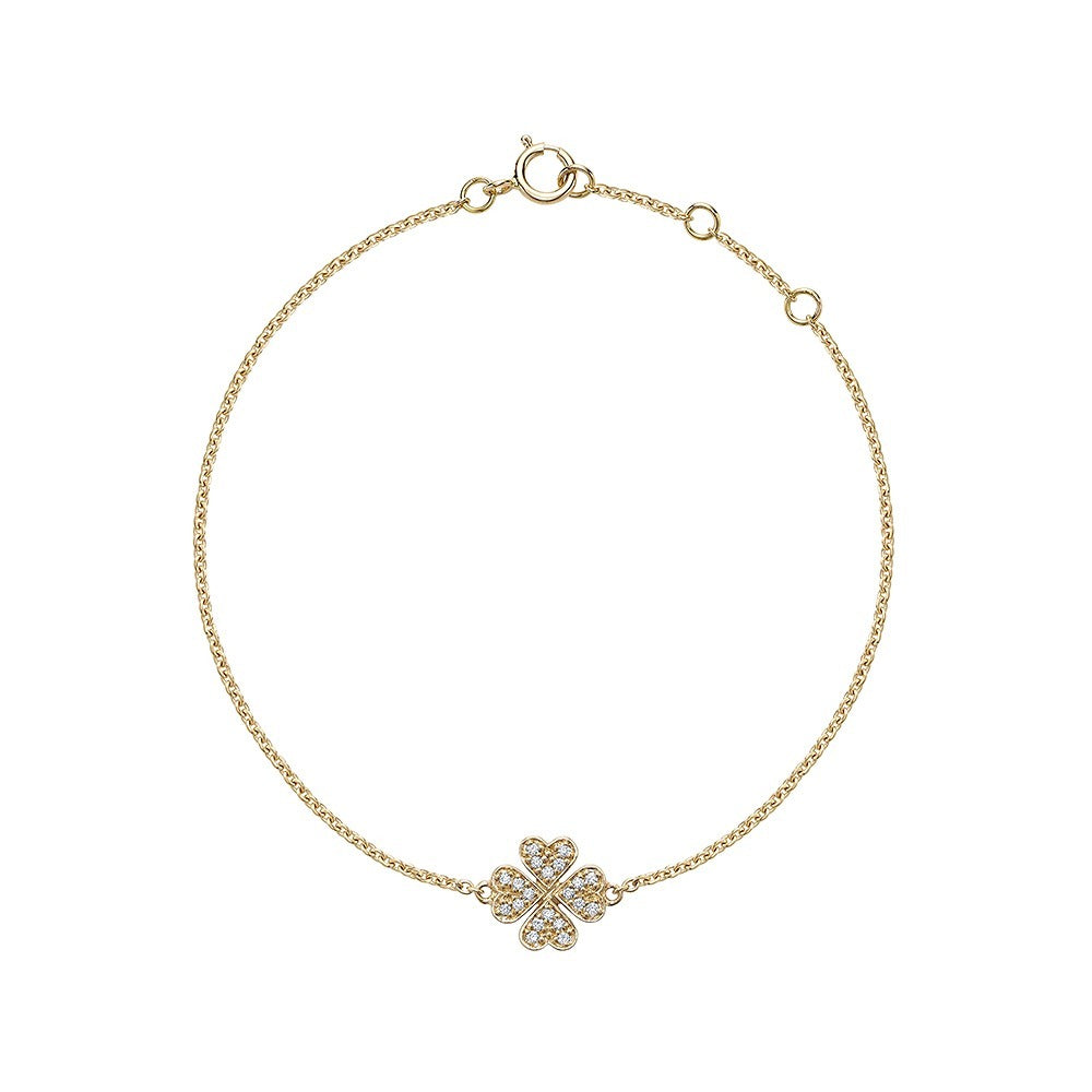 Diamond Clover Bracelet