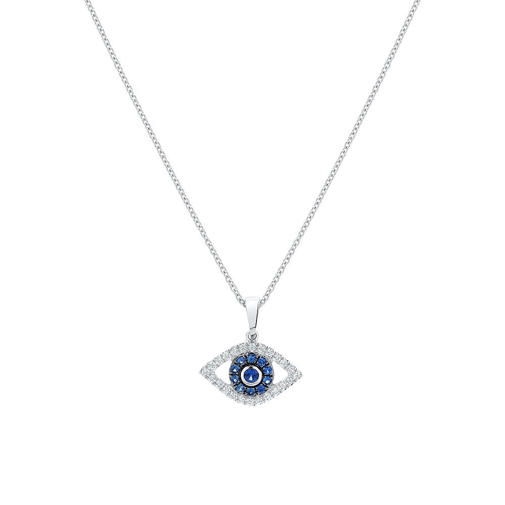 Open Evil Eye Pendant