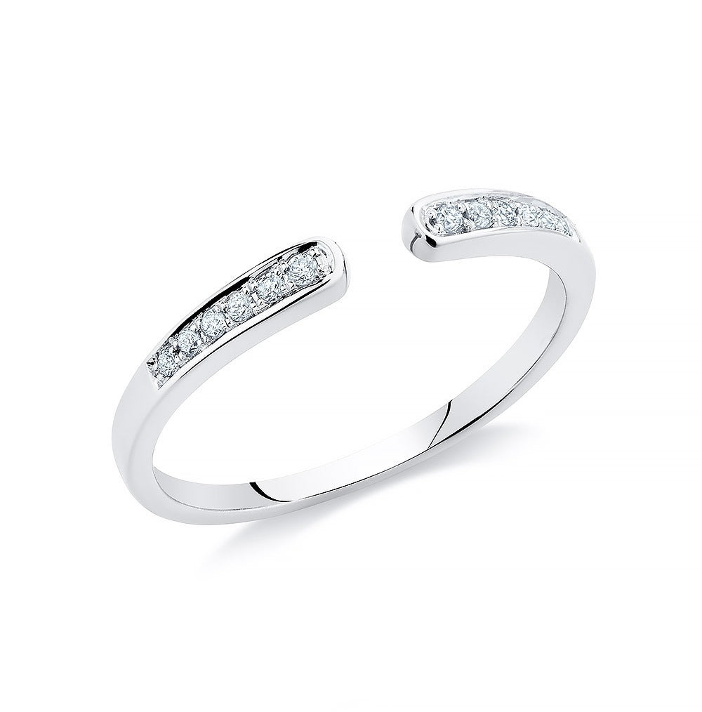 Bague ouverte en diamant