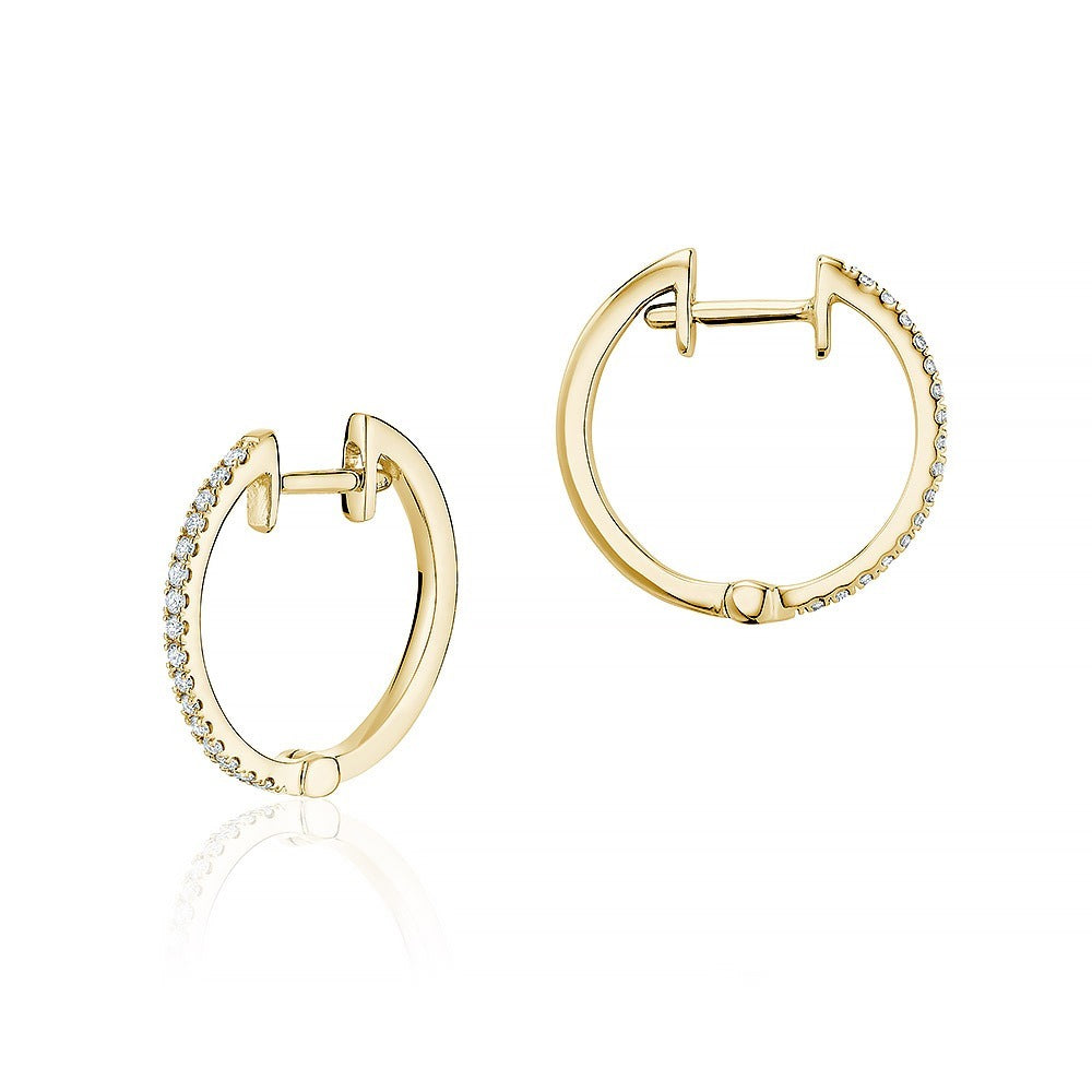 Small Diamond Hoops