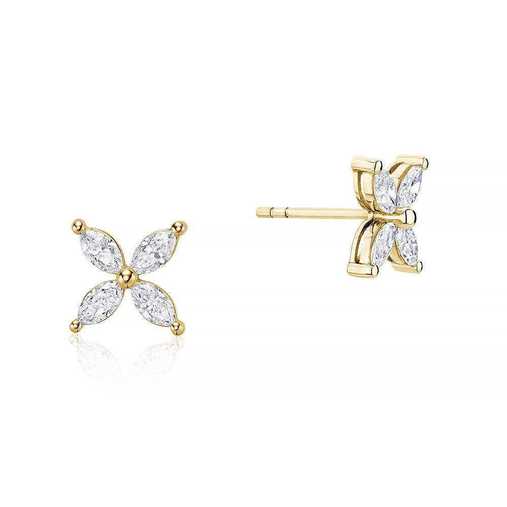 Diamond Butterfly Earrings