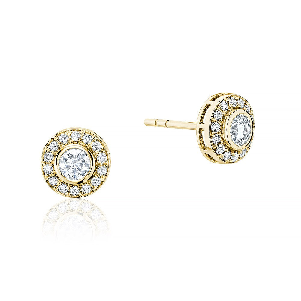 Diamond Halo Studs