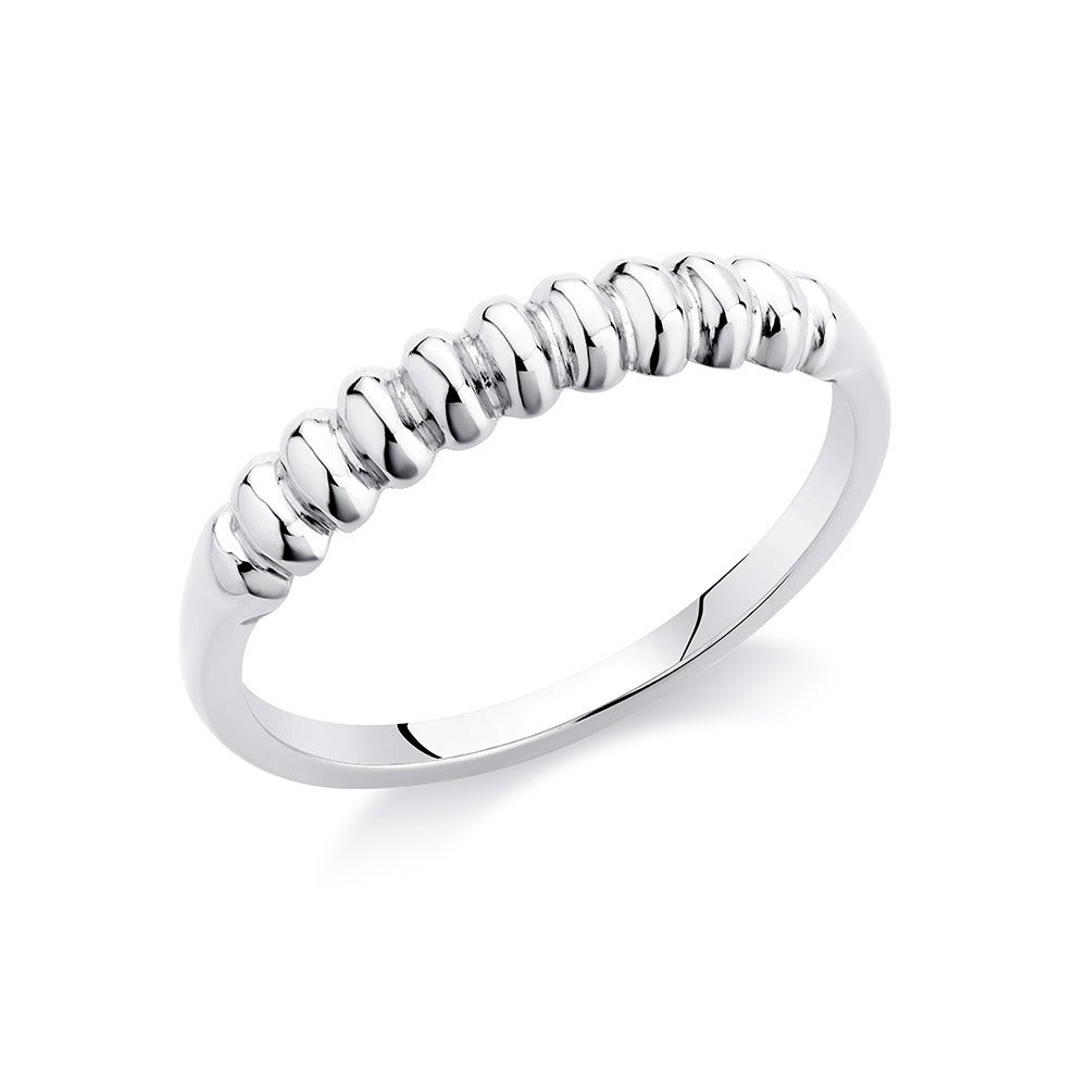 Ribbed Stacking Ring