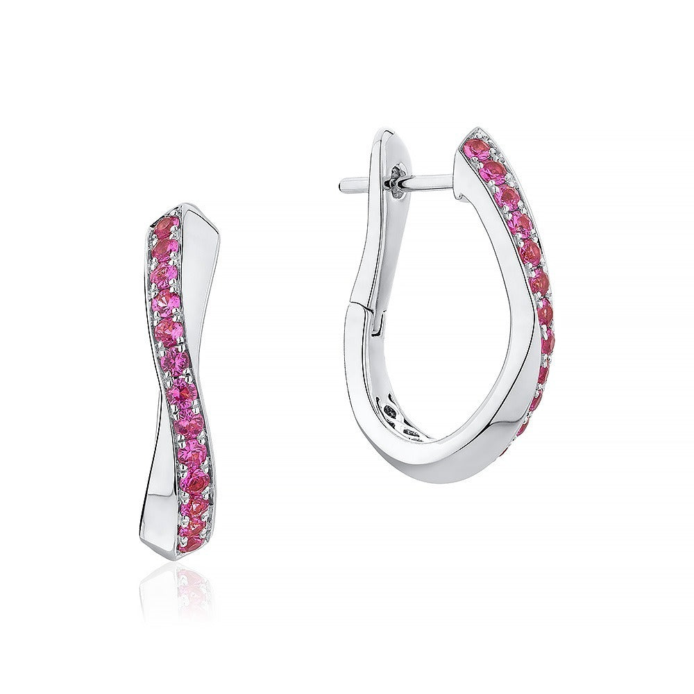 Boucles d'oreilles créoles vagues
