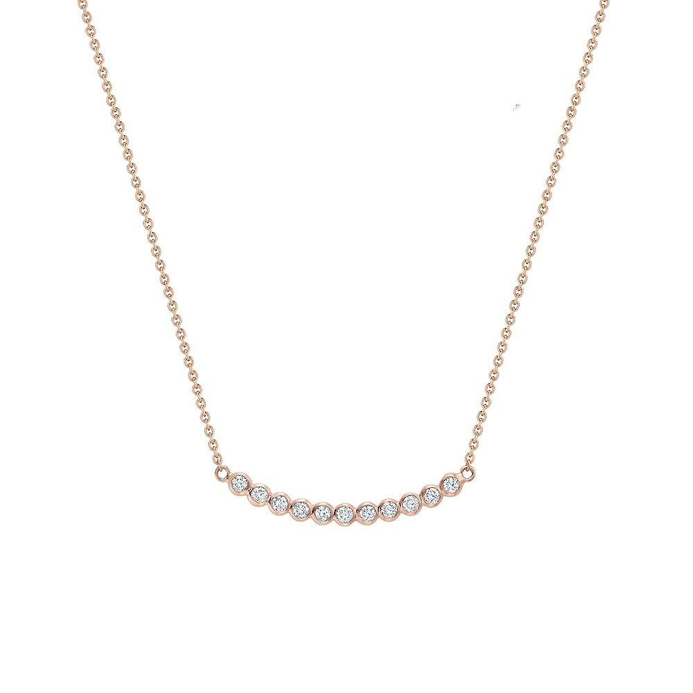 Pendentif en arc serti clos de diamants