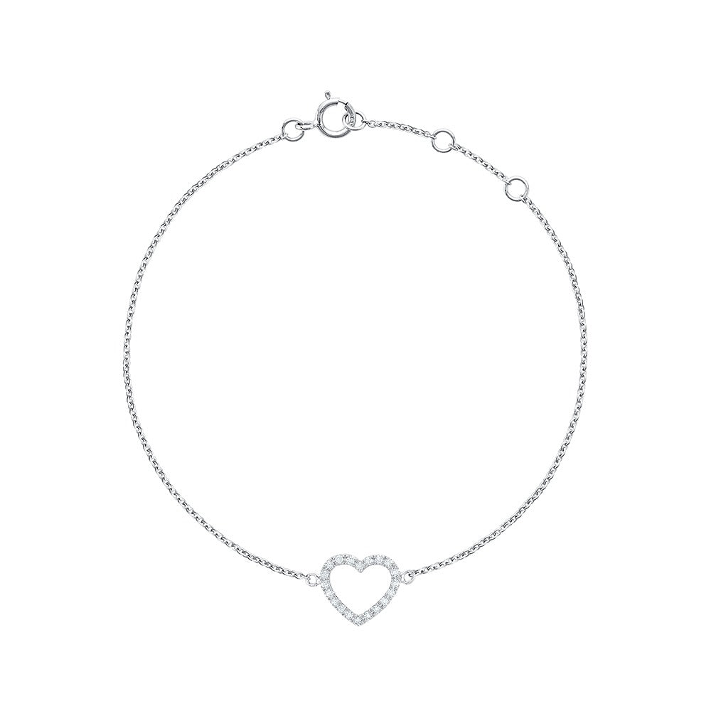 Diamond Heart Bracelet