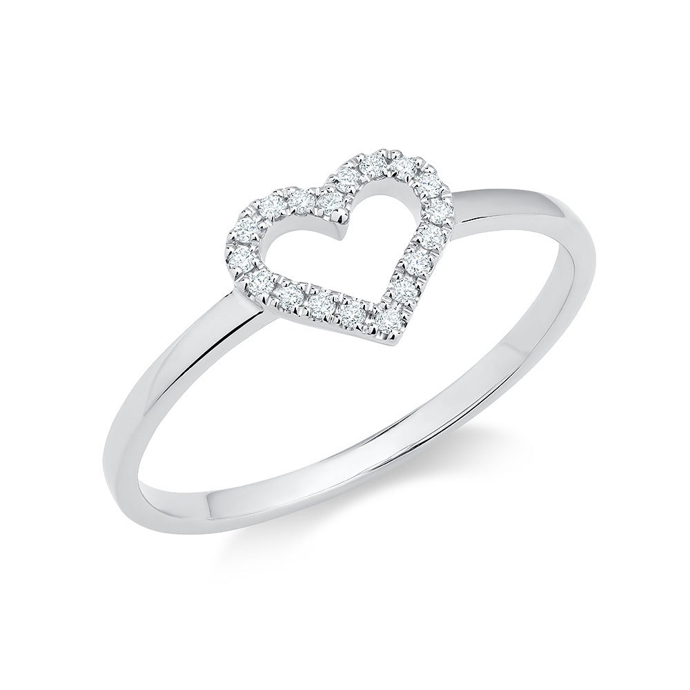 Diamond Heart Ring