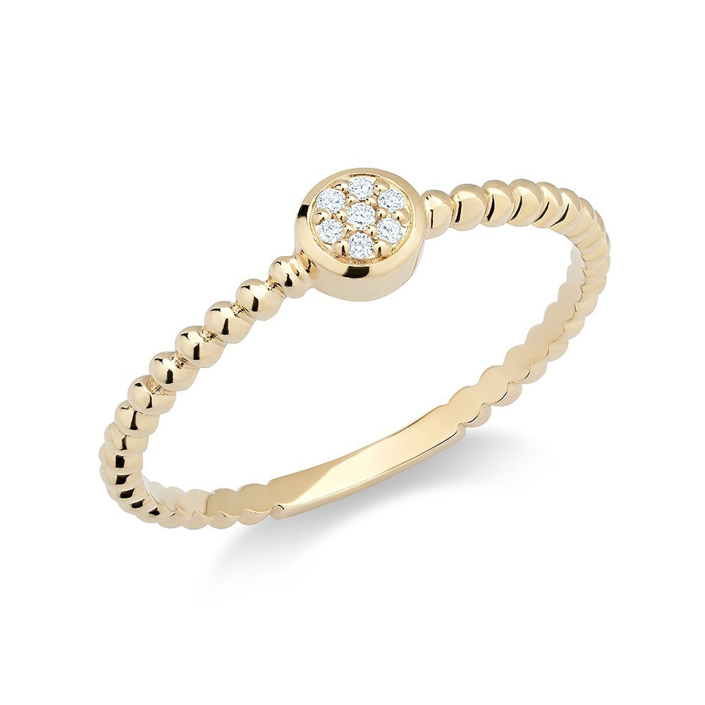 Petite Diamond Cluster Ring
