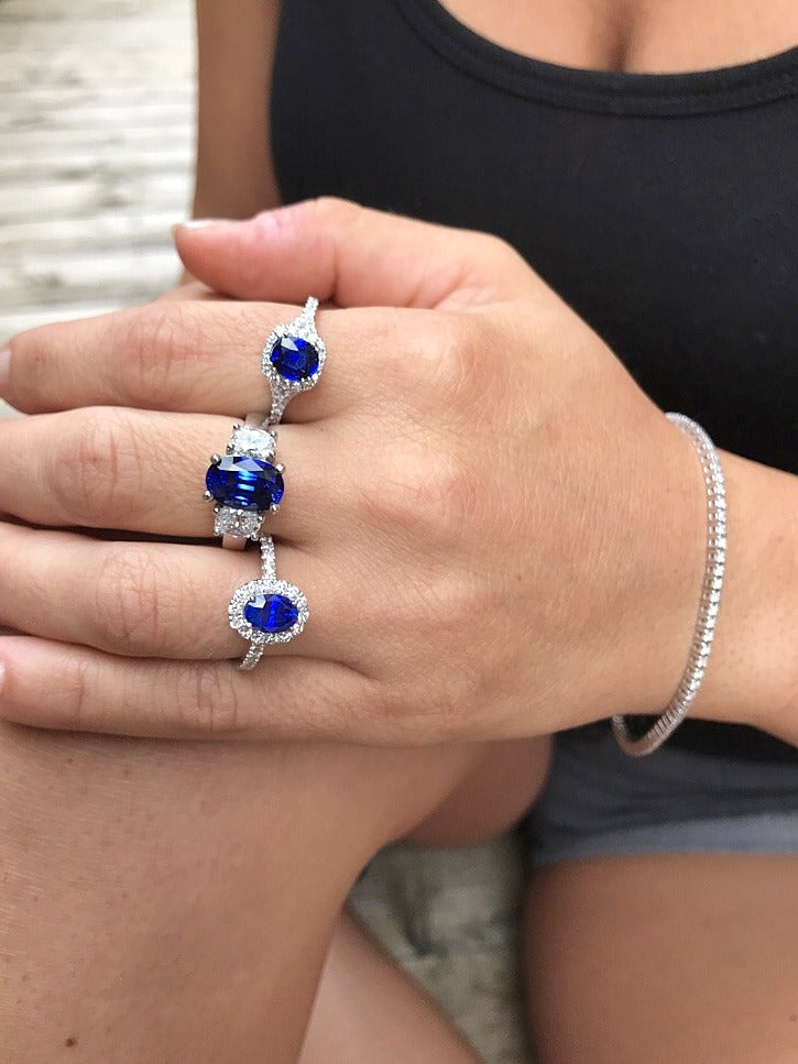 Bague Saphir et Diamants