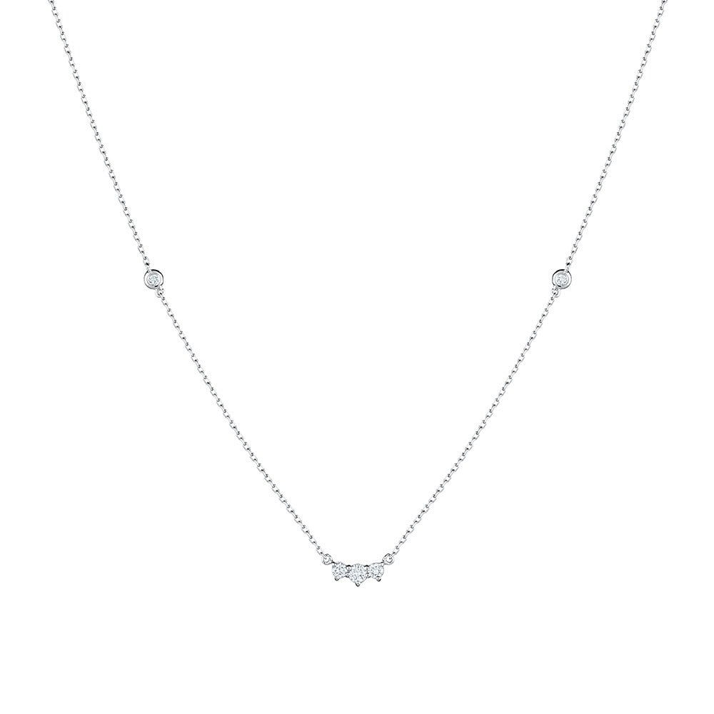 Five Stone Diamond Necklace