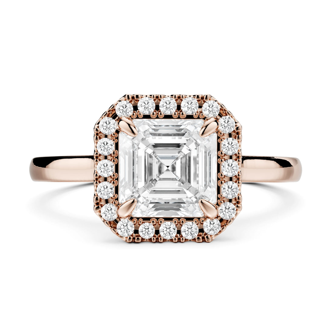 Diamond Halo Cathedral Setting