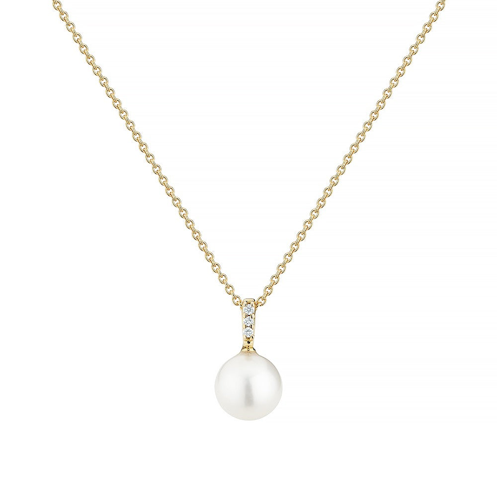 Pearl and Diamond Pendant