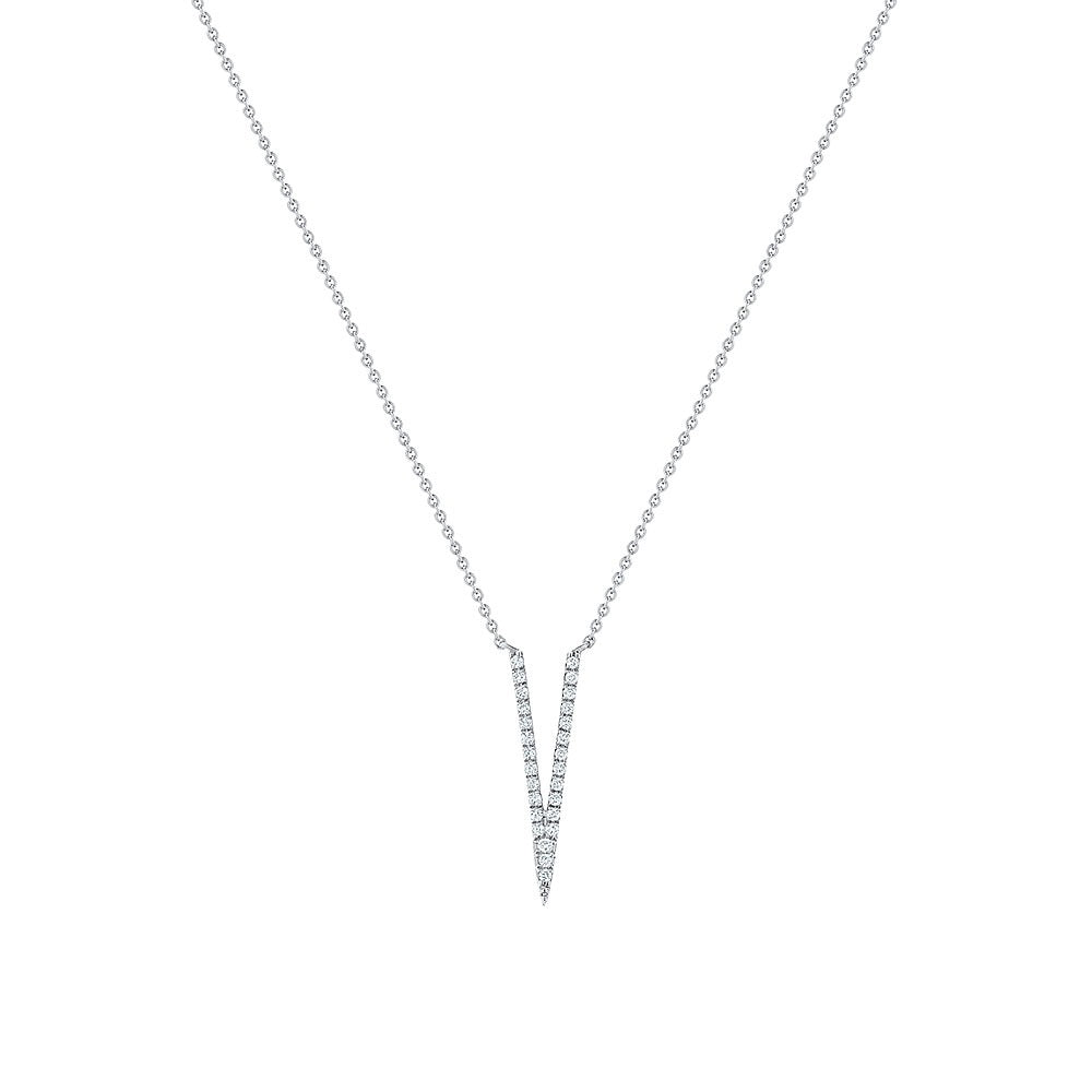 Diamond Deep "V" Pendant