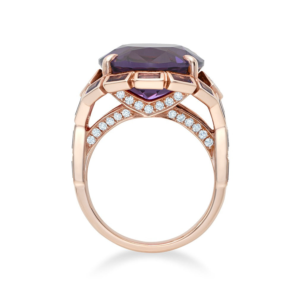 Amethyst Cocktail Ring