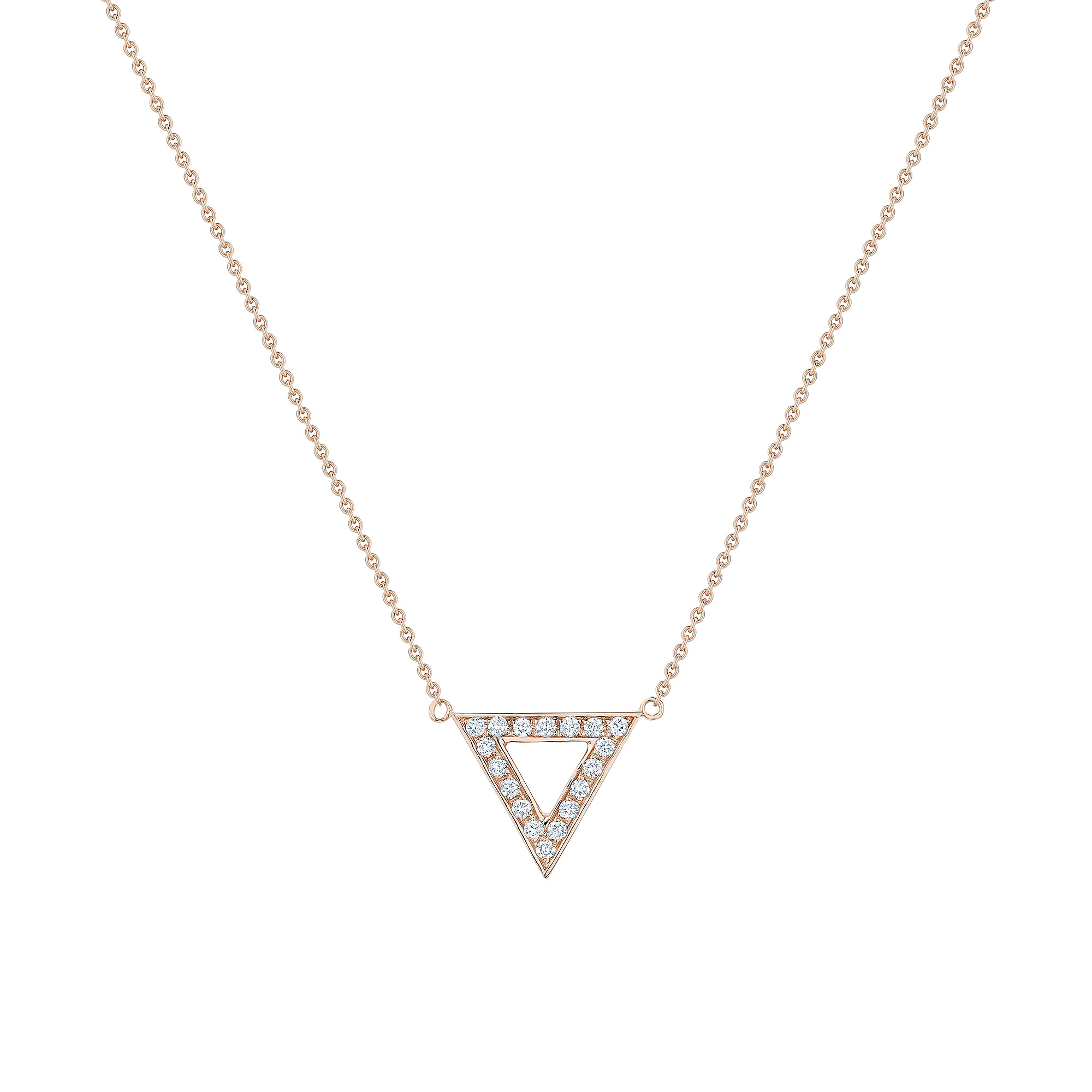 Strength Necklace Triangle Pendant Gold Dipped Meaning Card You